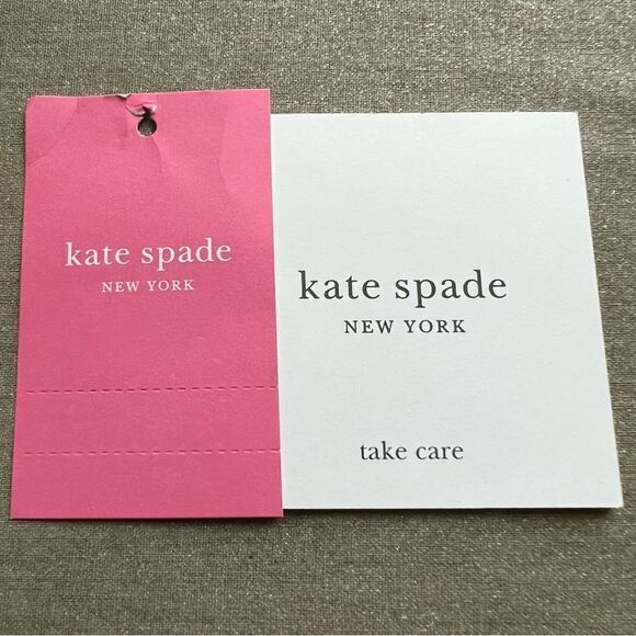 Kate Spade Odette Jacquard Chain Crossbody Bag Purse Double Zip Glitter Logo - Picture 12 of 12